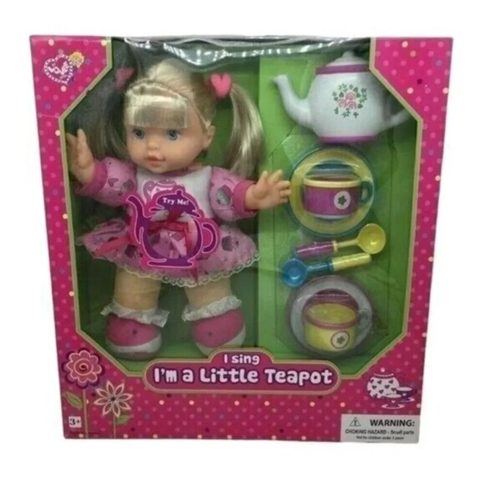 Lovee Dolls Singing Doll and Play Tea Set New